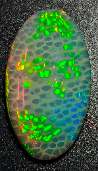 8.8ct Welo Opal Oval Cabochon AAAA Ethiopian Honeycomb Double Sided Loose VIDEO