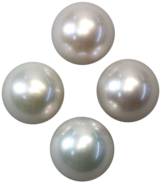 AA+ 10-11mm 11-12mm round pearls, white loose pearls, half drilled hole  pearl beads, lustrous genuine freshwater round fine pearls FLR1012-M